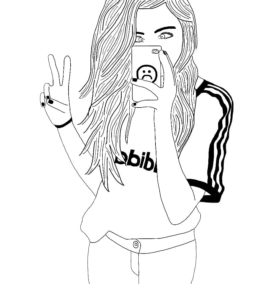 Girl is Wearing Adidas Shirt