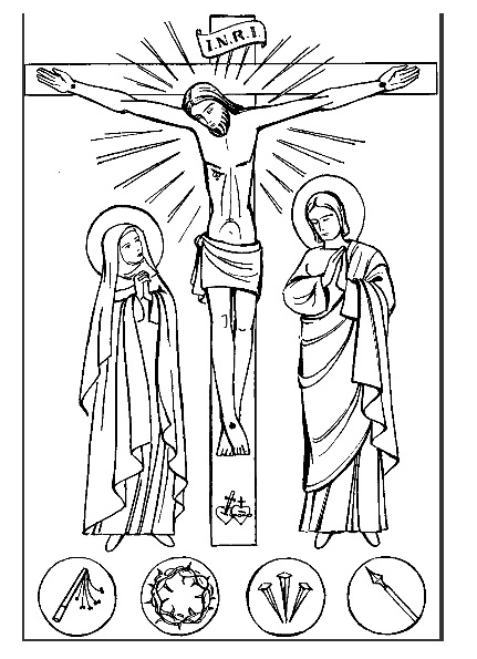 Good Friday Printable for Kids coloring page