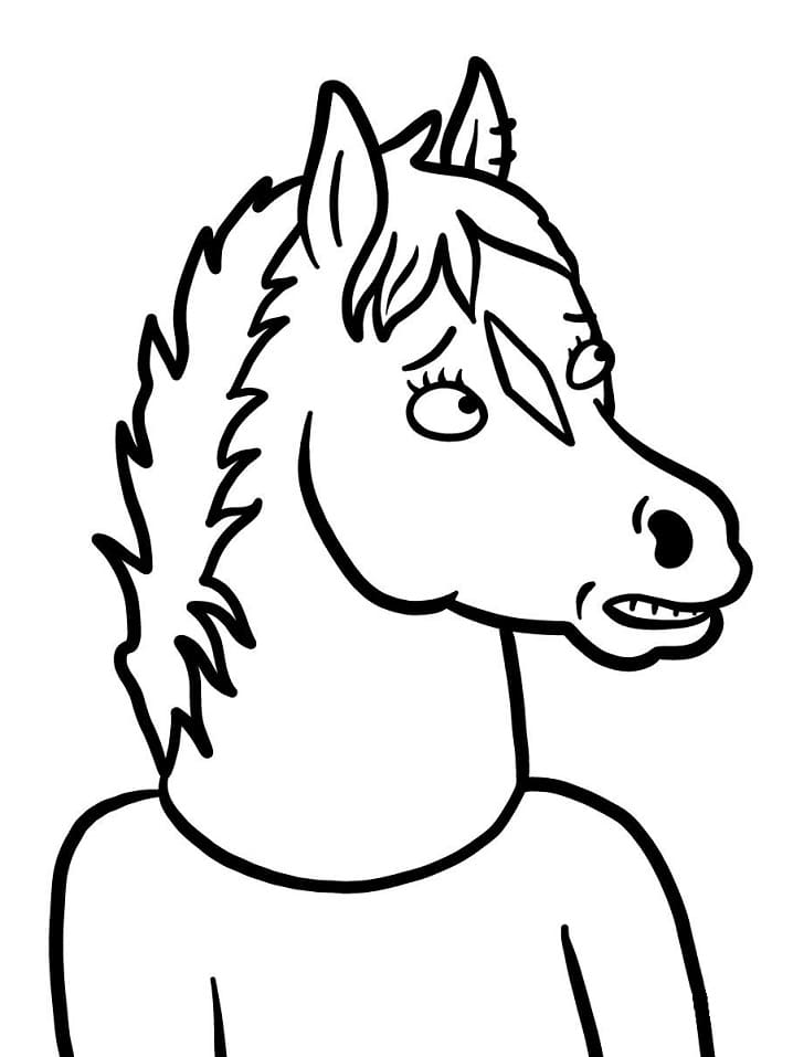 Hollyhock Manheim from BoJack Horseman coloring page