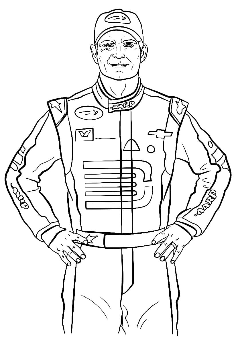 Jeff Gordon coloring page