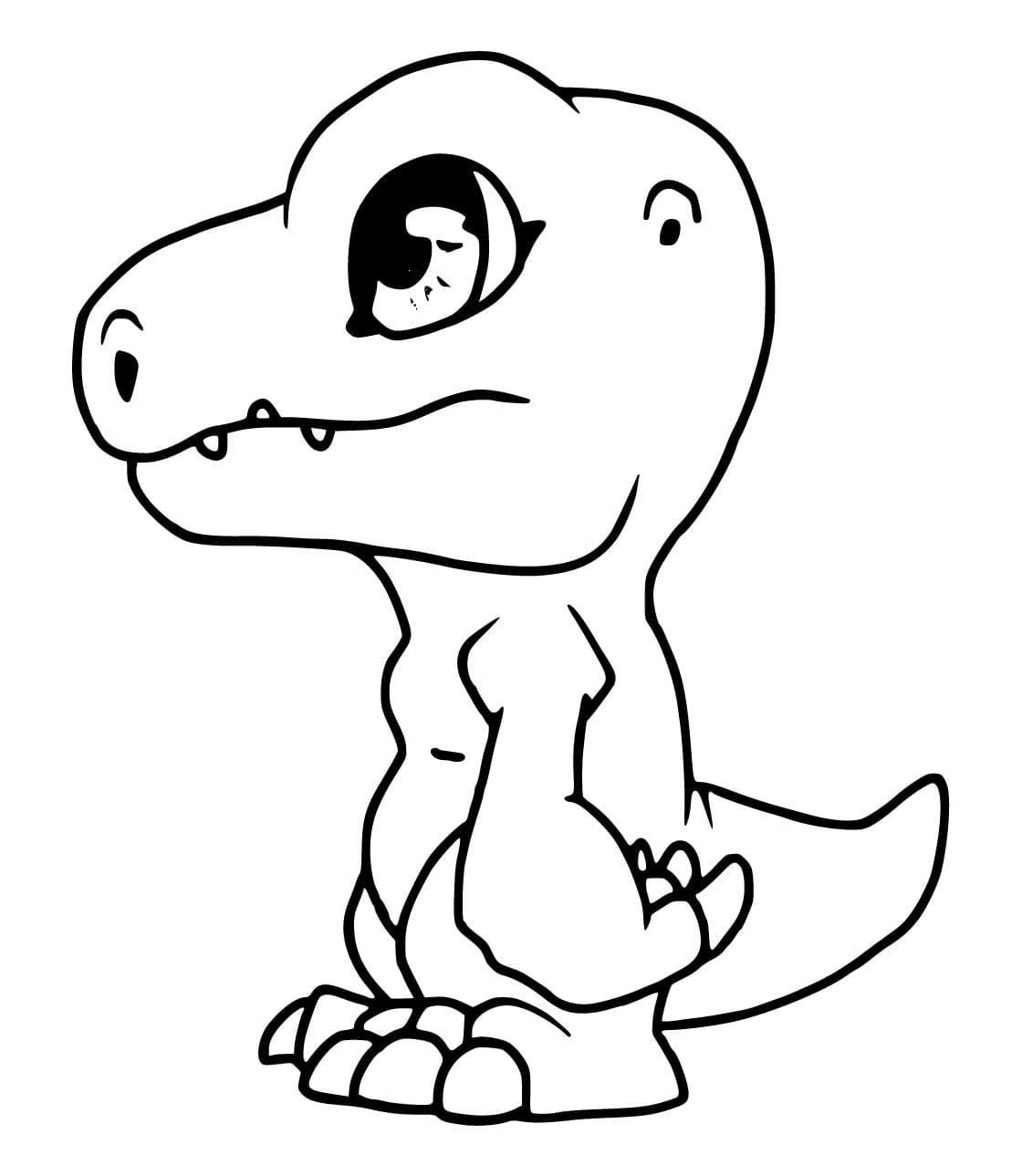 Little Agumon coloring page