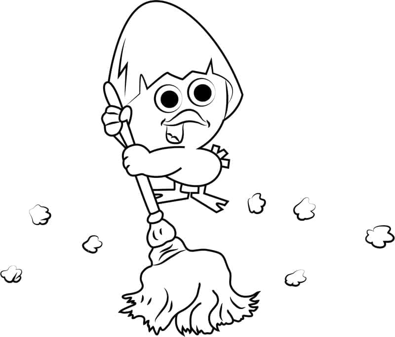 Little Calimero coloring page