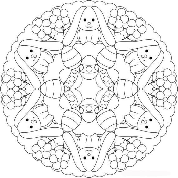 Lovely Easter Mandala