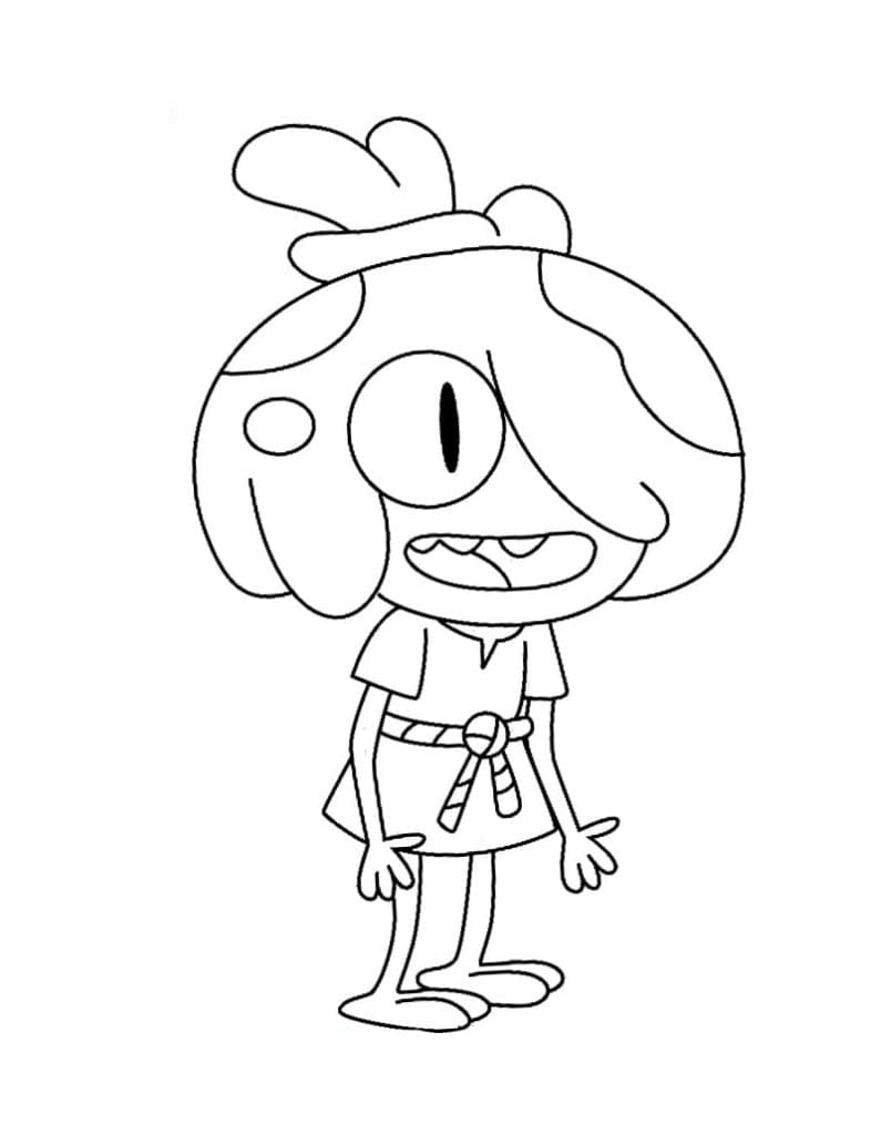 Maddie Flour in Amphibia coloring page