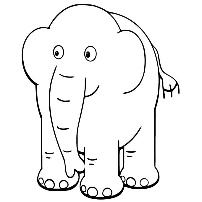 Nelson the Elephant 64 Zoo Lane coloring page