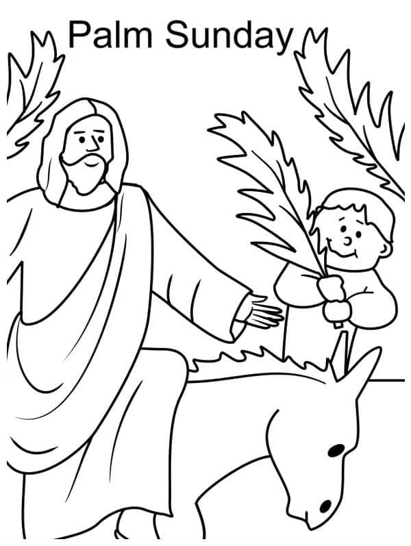 Palm Sunday For Free coloring page