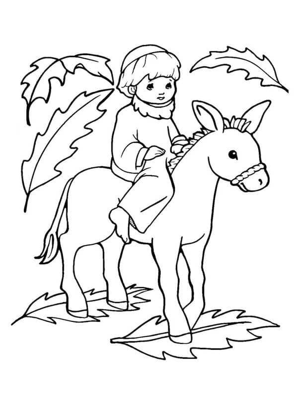 Palm Sunday For Kids coloring page