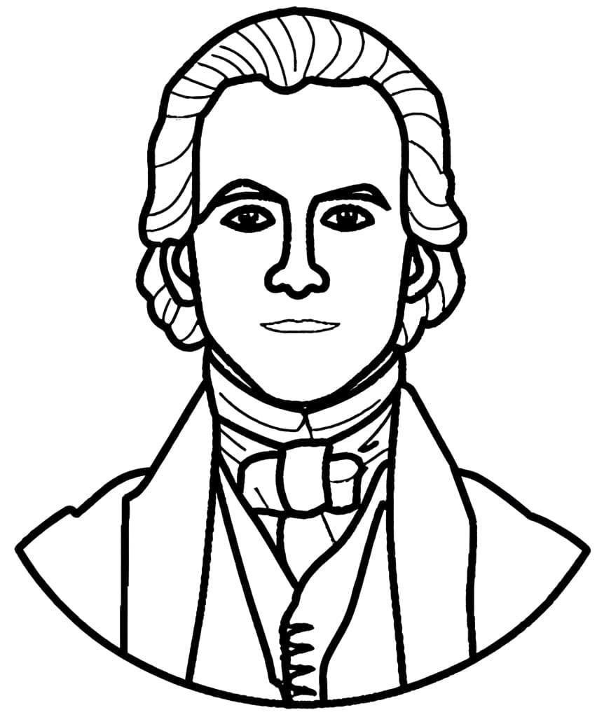 Print Alexander Hamilton coloring page - Download, Print or Color