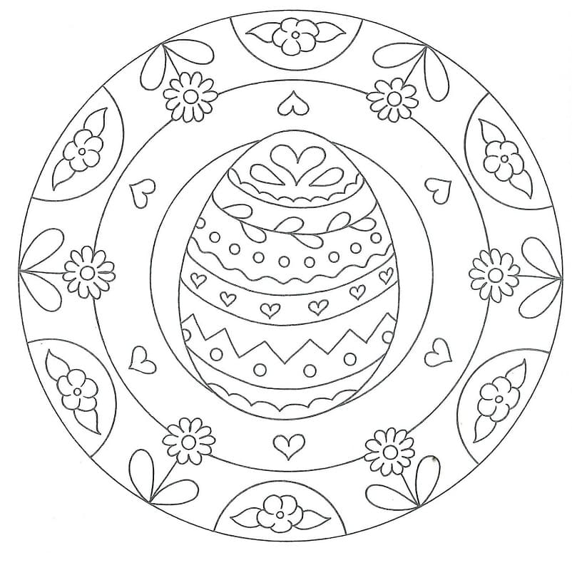 Print Easter Mandala