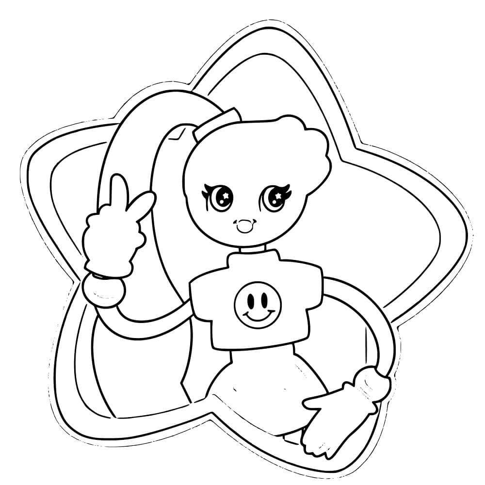 Printable Betty Spaghetty coloring page