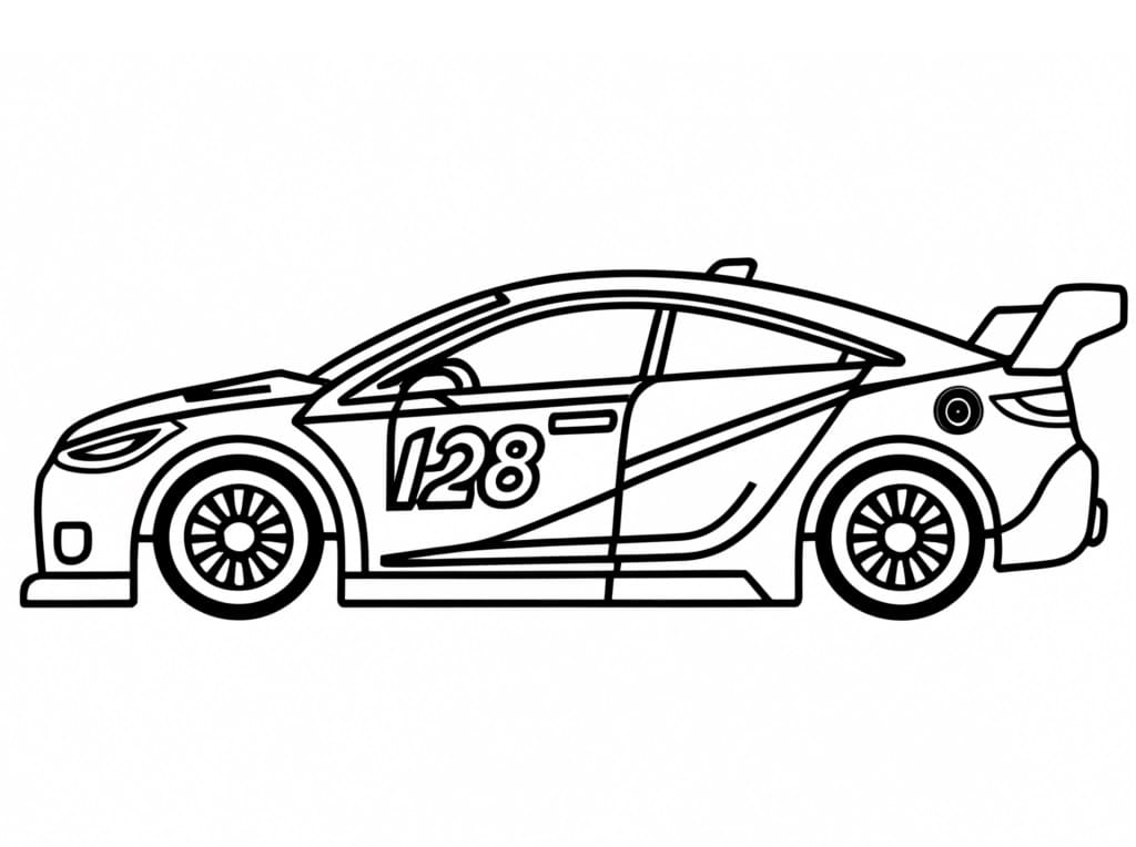 Rally Car to Print coloring page