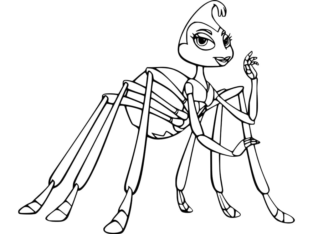 Rosie from A Bug’s Life coloring page