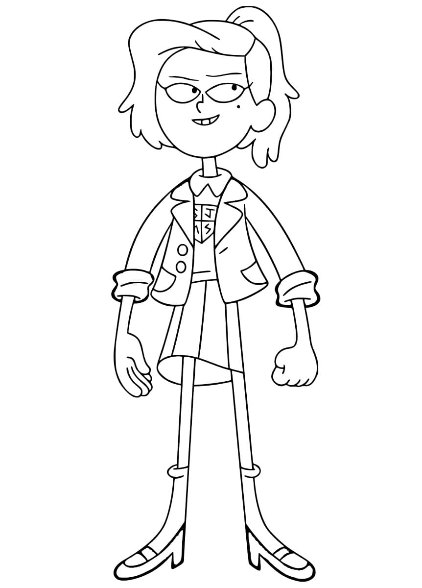 Sasha Waybright Amphibia coloring page