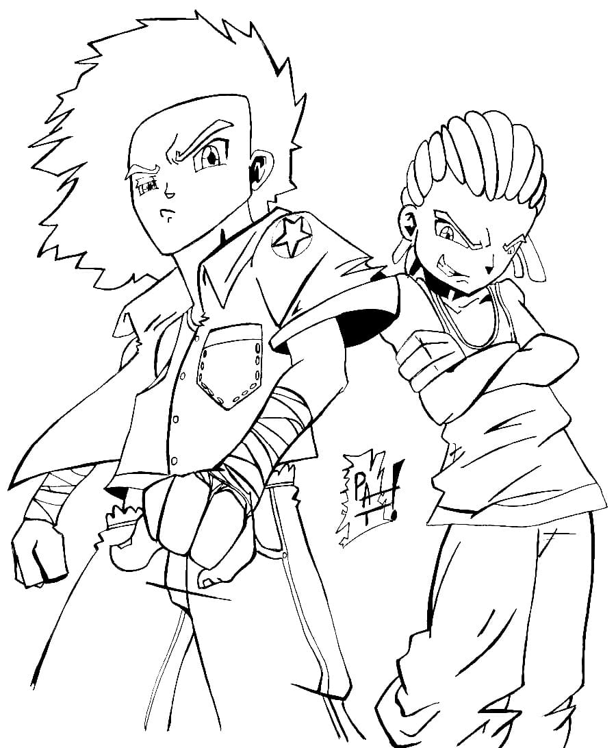 The Boondocks Characters coloring page