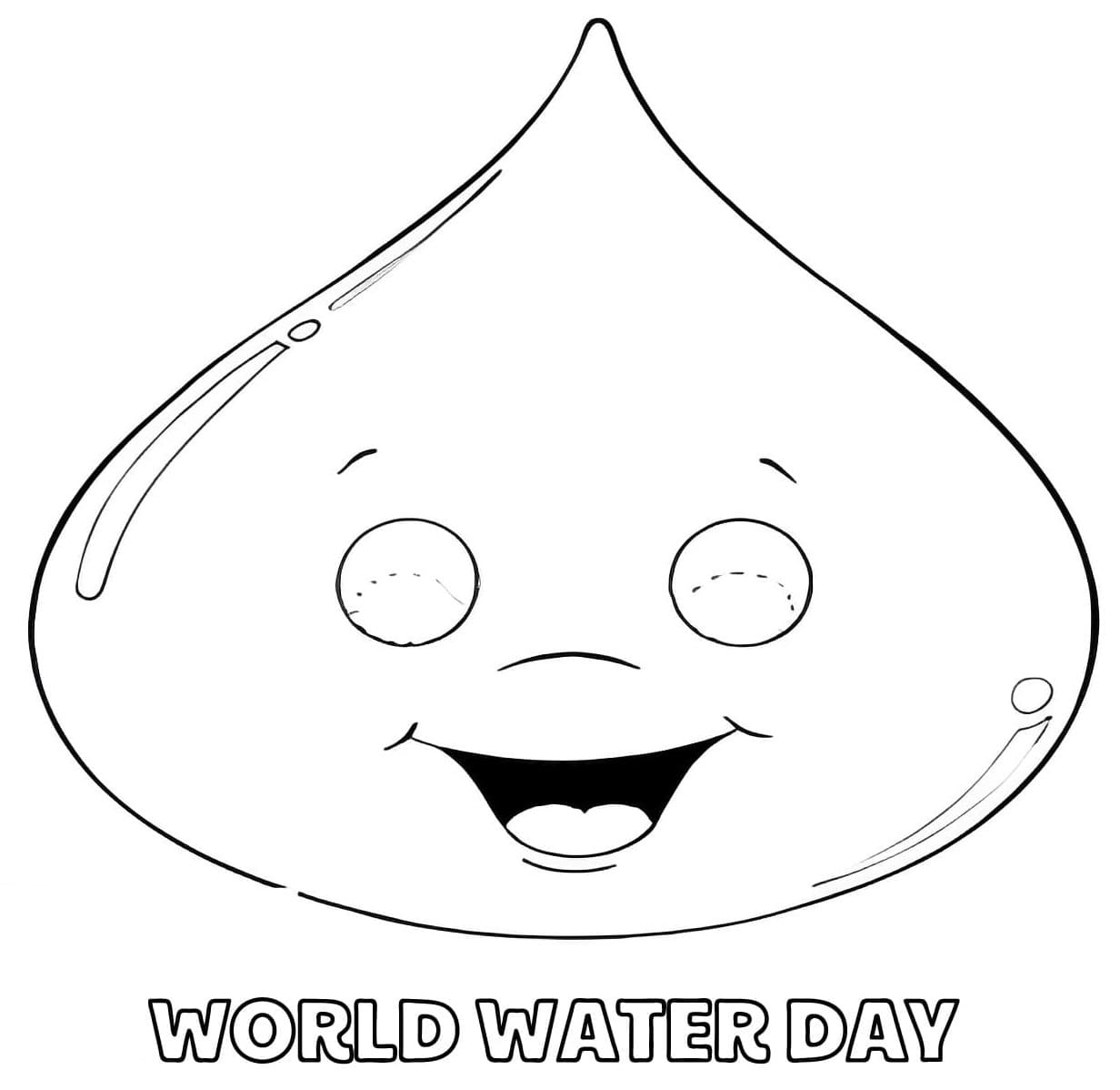 World Water Day Image coloring page