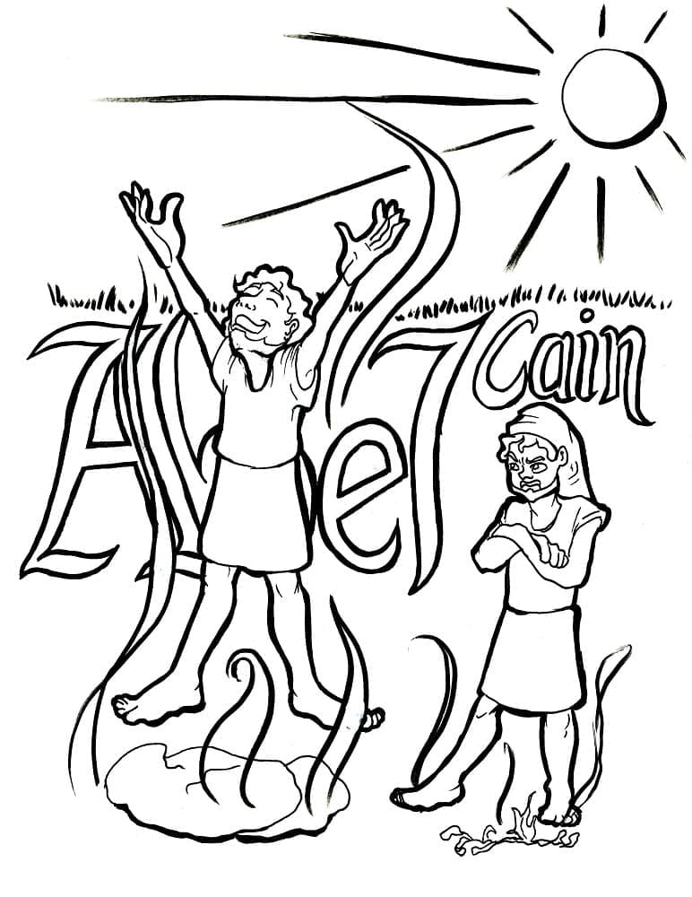 Cain and Abel coloring pages