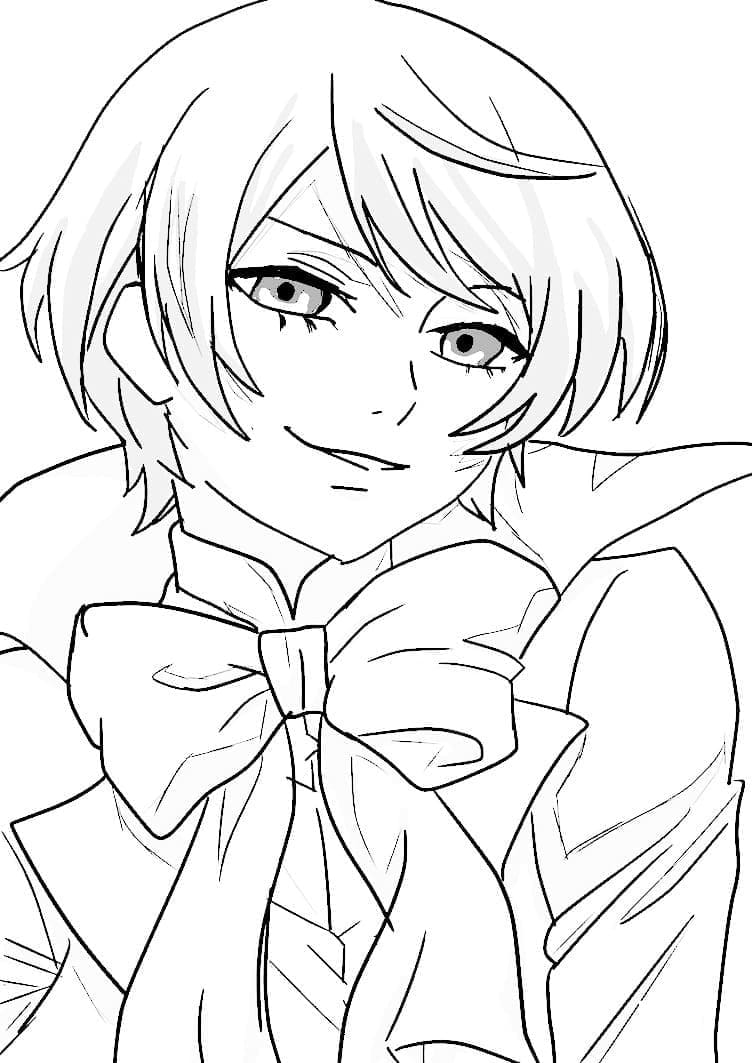 Aroisu Toranshi Black Butler coloring page