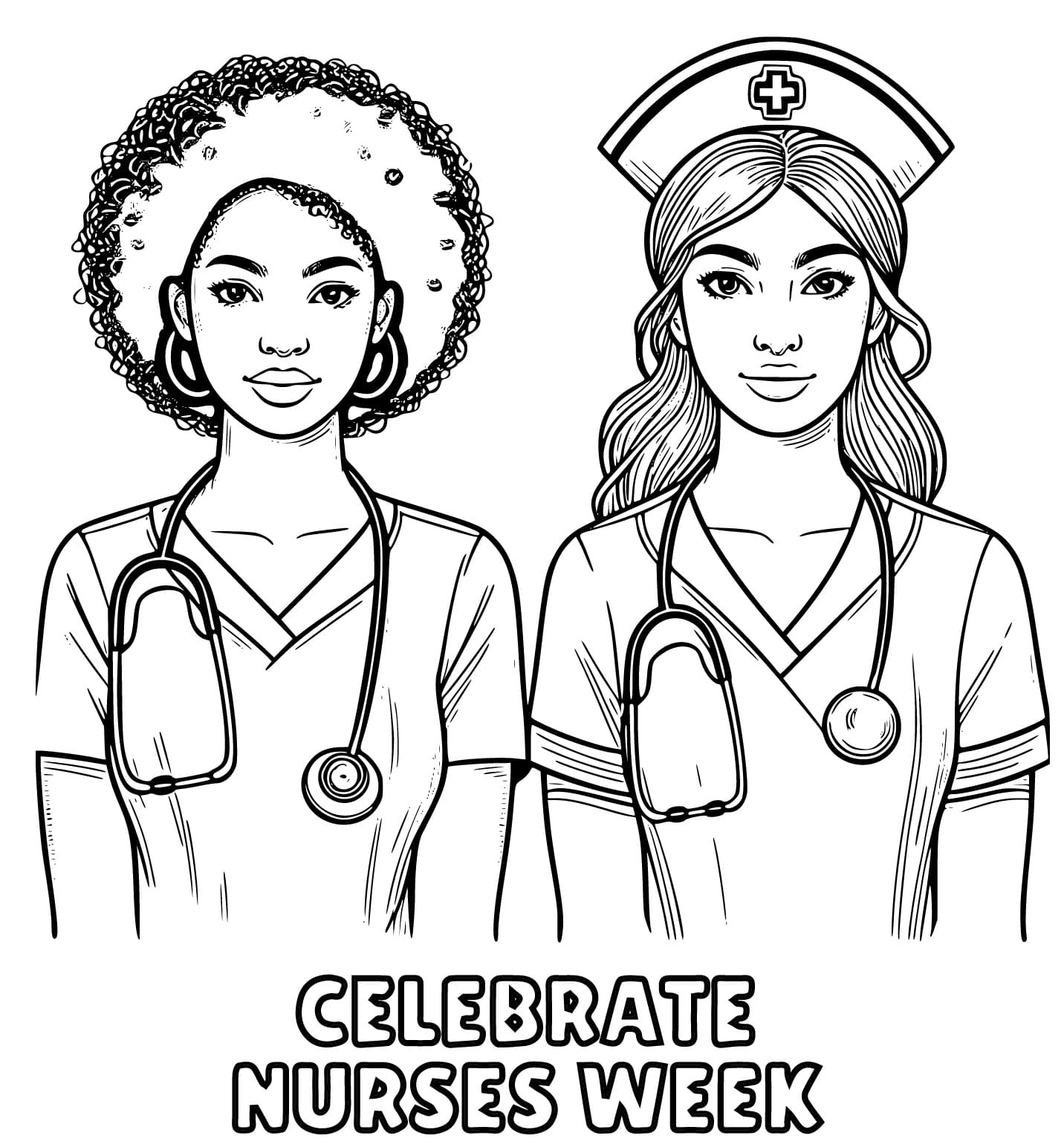 Celebrate Nurses Week coloring page