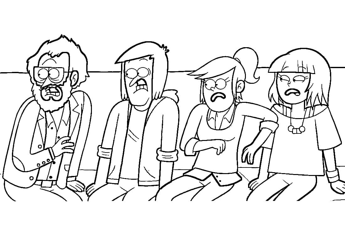 Close Enough Characters coloring page