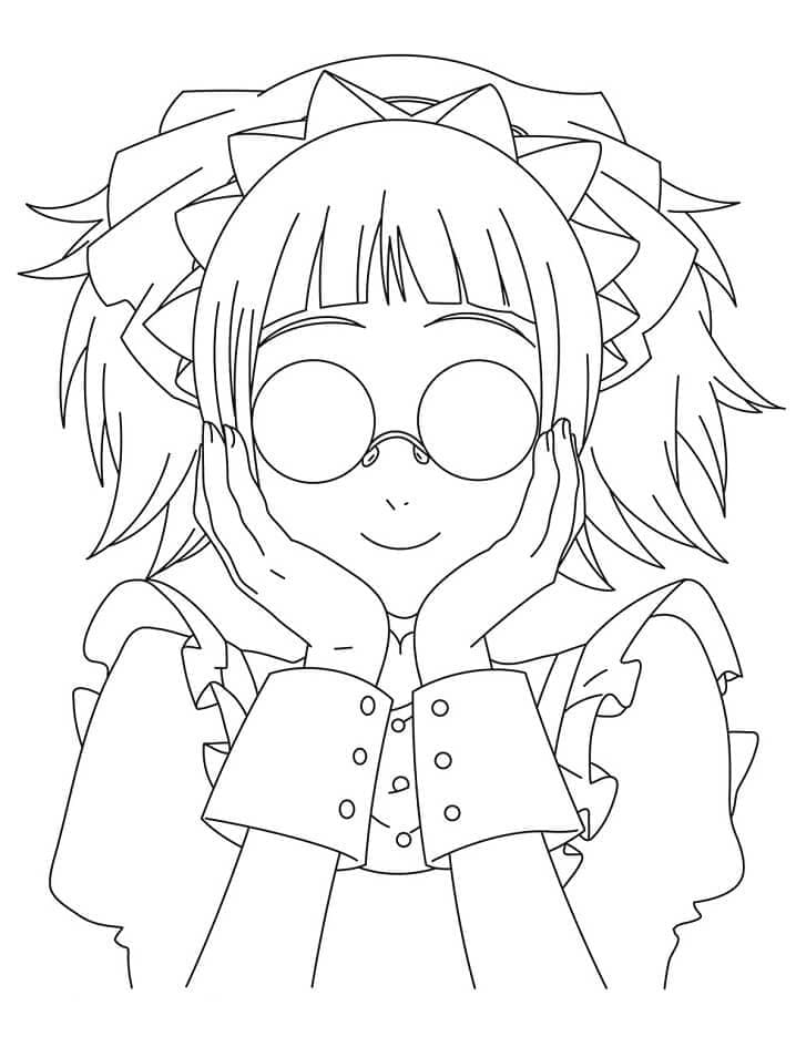 Mey Rin from Black Butler coloring page