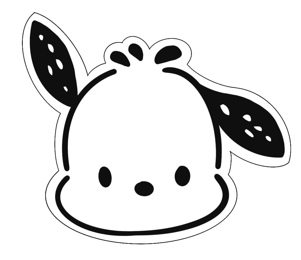 Pochacco Face coloring page