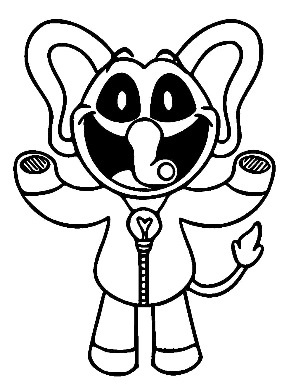 Cheerful Bubba Bubbaphant coloring page