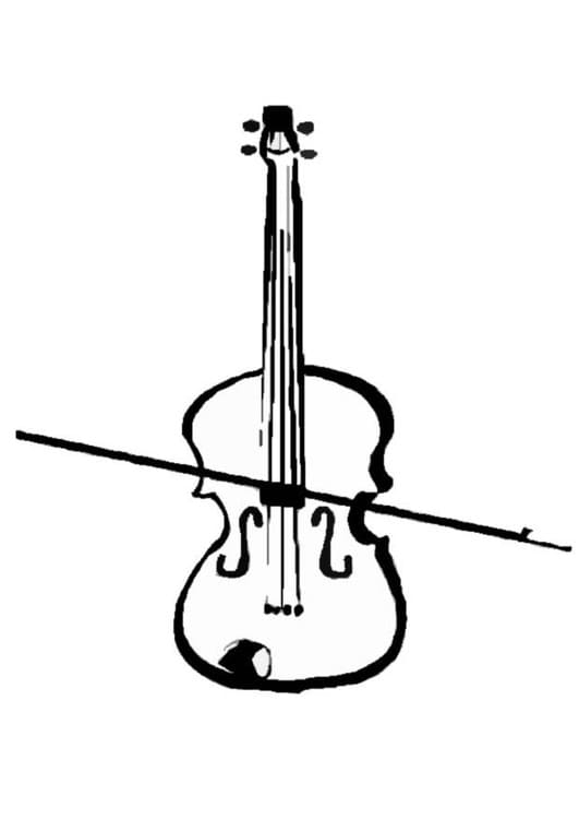 Drawing of Violin