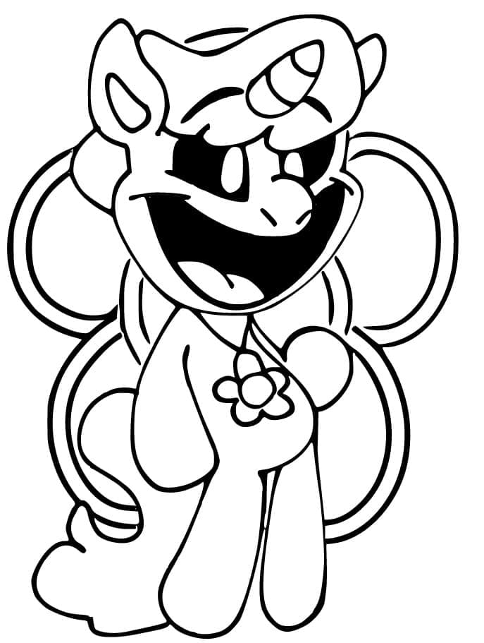 Happy CraftyCorn coloring page