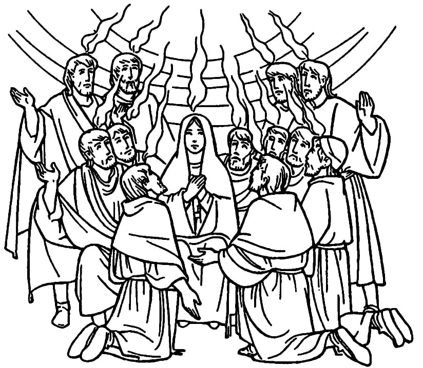 Pentecost For Kids coloring page