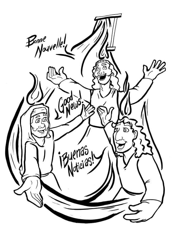 Pentecost to Print coloring page