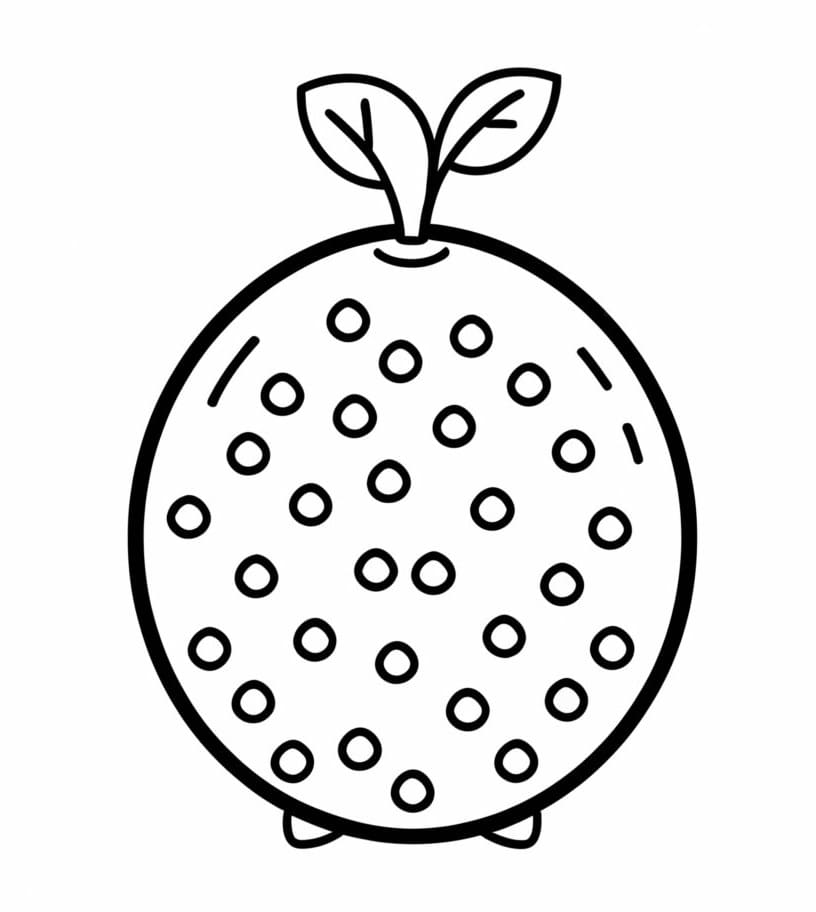 A Breadfruit coloring page