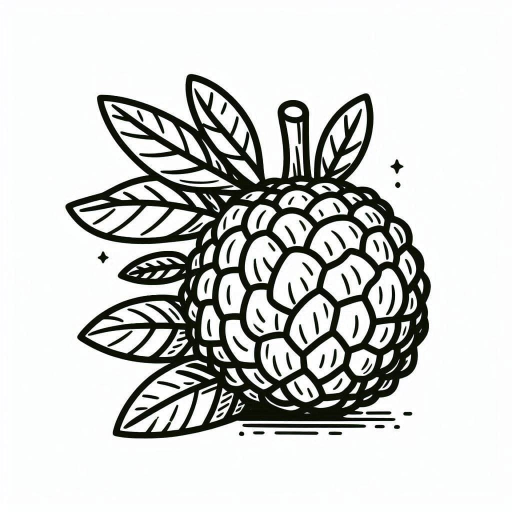 A Normal Breadfruit coloring page