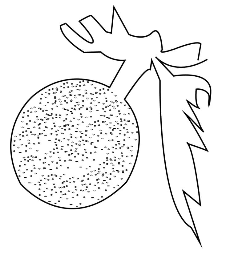 Breadfruit Free Printable coloring page