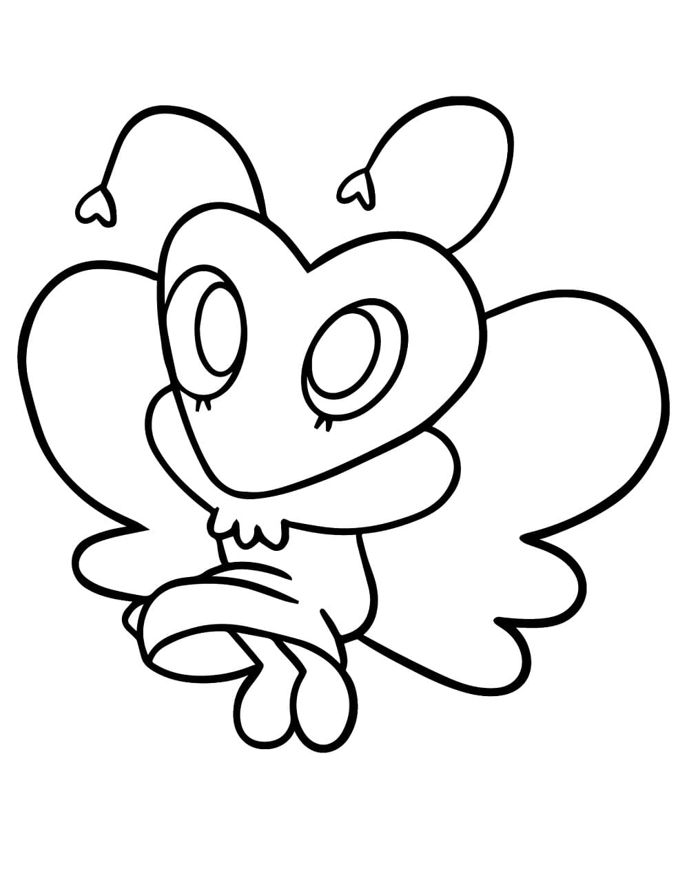 Flutter from Dandy’s World coloring page