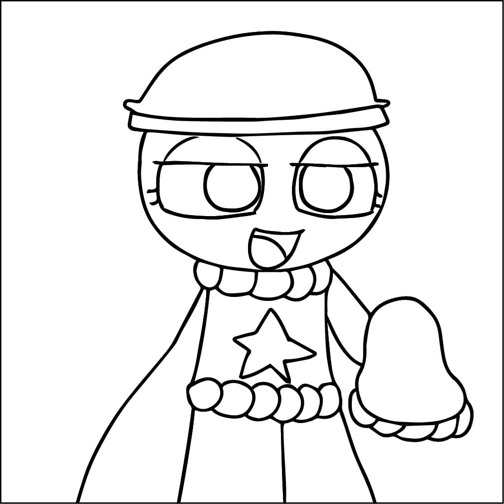 Gigi from Dandy’s World coloring page