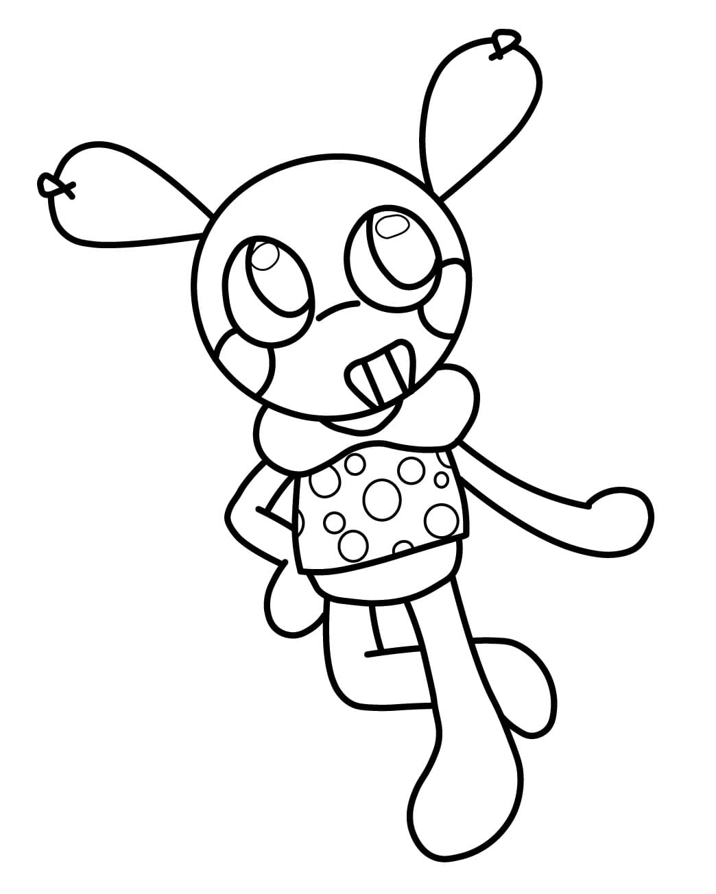 Looey from Dandy’s World coloring page