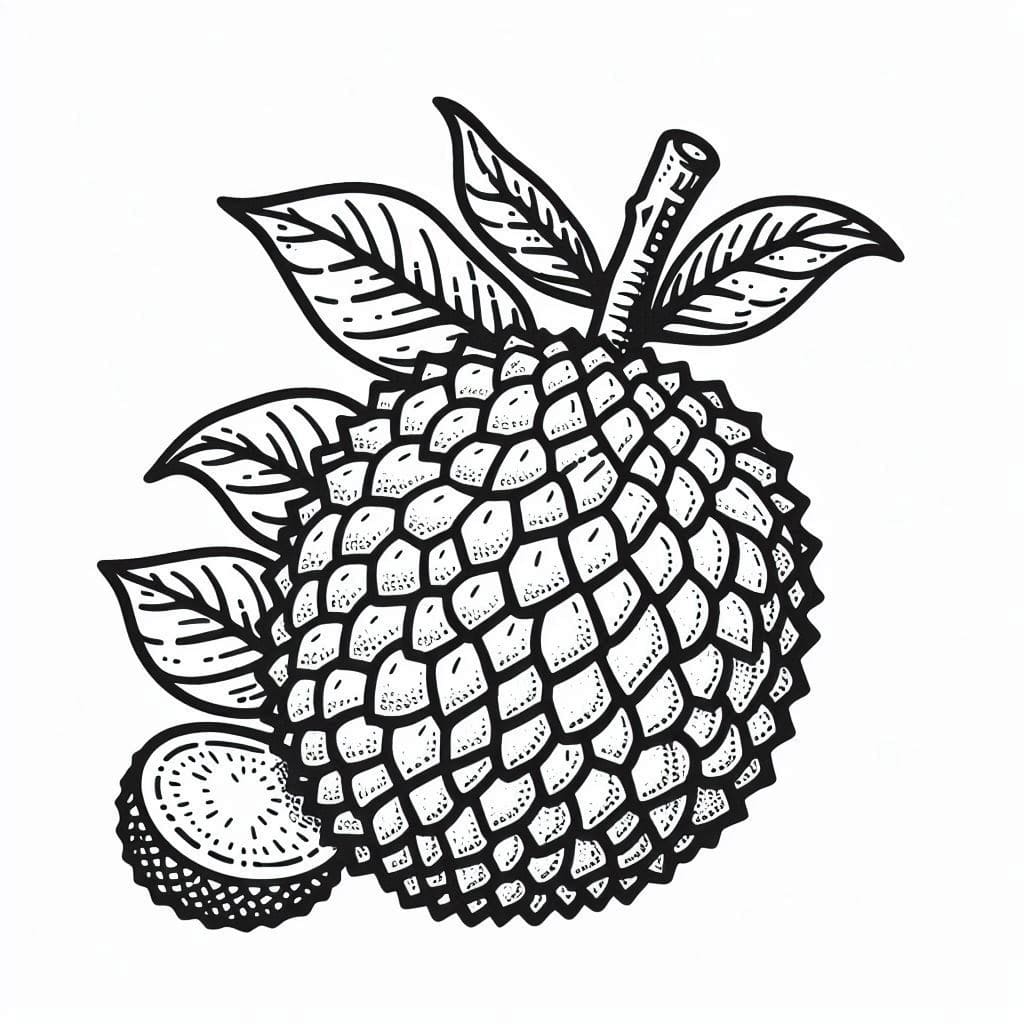 Print Breadfruit coloring page