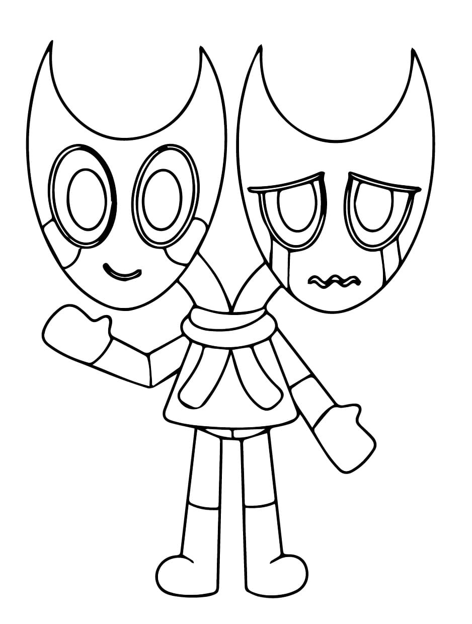 Razzle and Dazzle from Dandy’s World coloring page