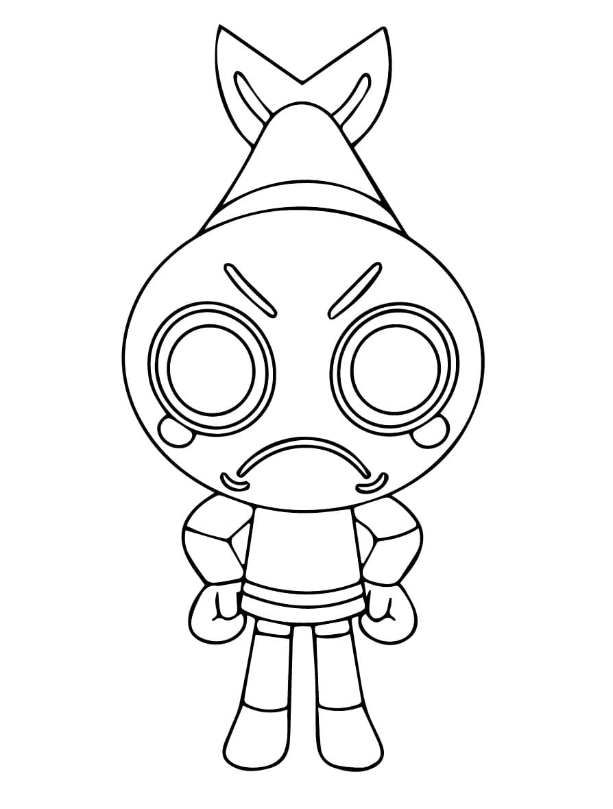 Shrimpo from Dandy’s World coloring page