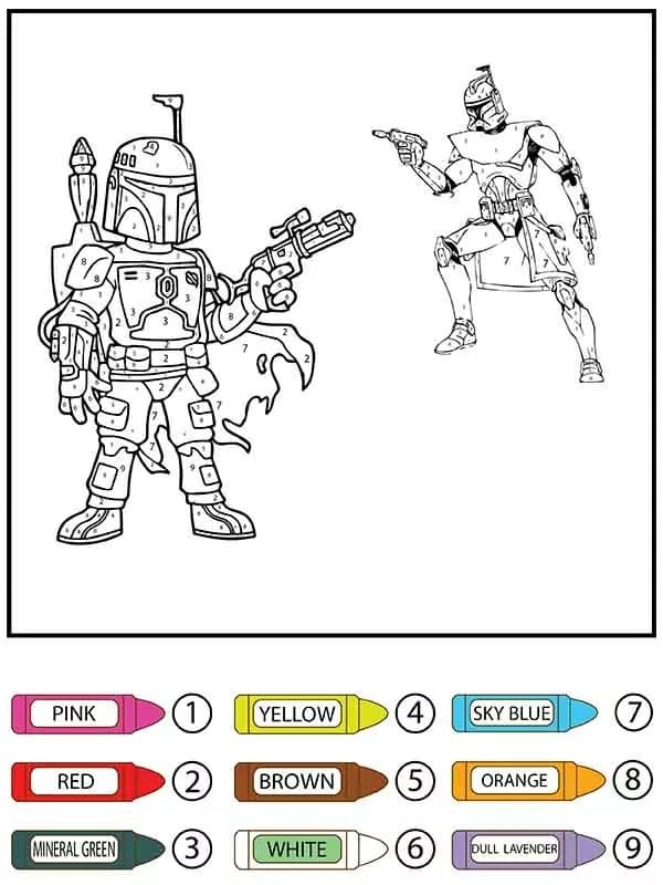 Free Star Wars Color by Number