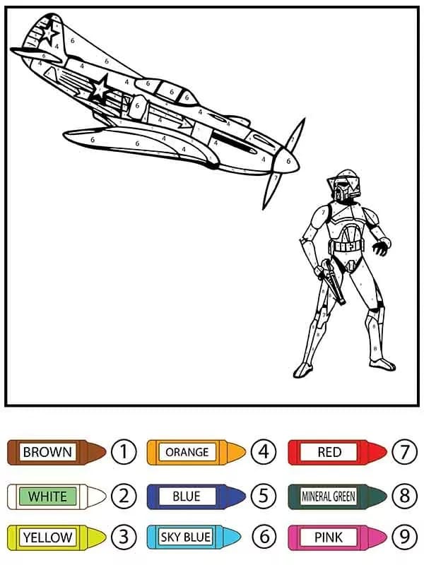 Printable Star Wars Color by Number