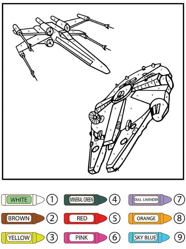 Star Wars Color by Number For Free