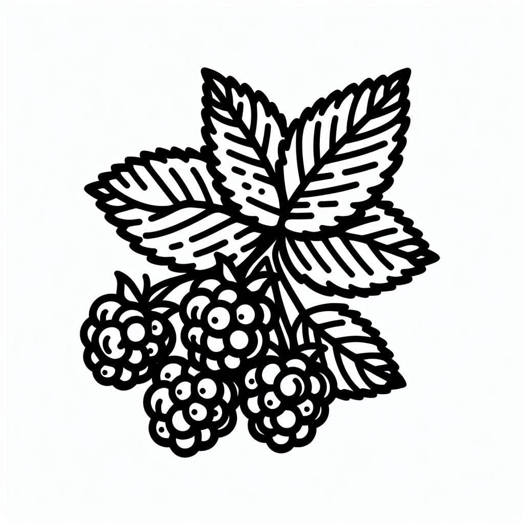 Blackberries For Free coloring page