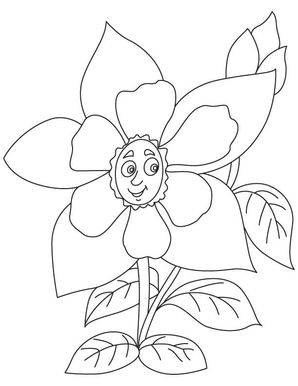 Cartoon Columbine coloring page