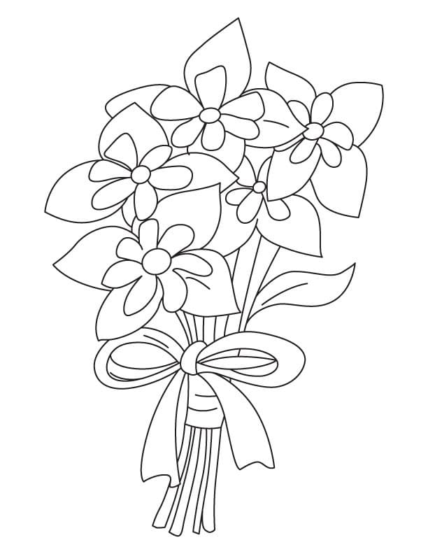 Columbine Flowers coloring page