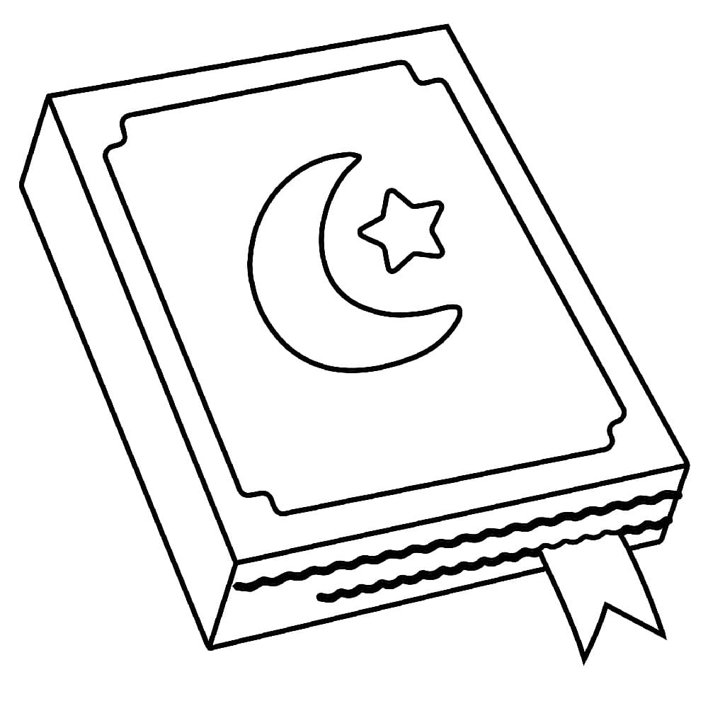 Easy Quran coloring page