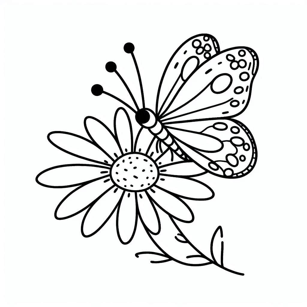 Free Flower and Butterfly