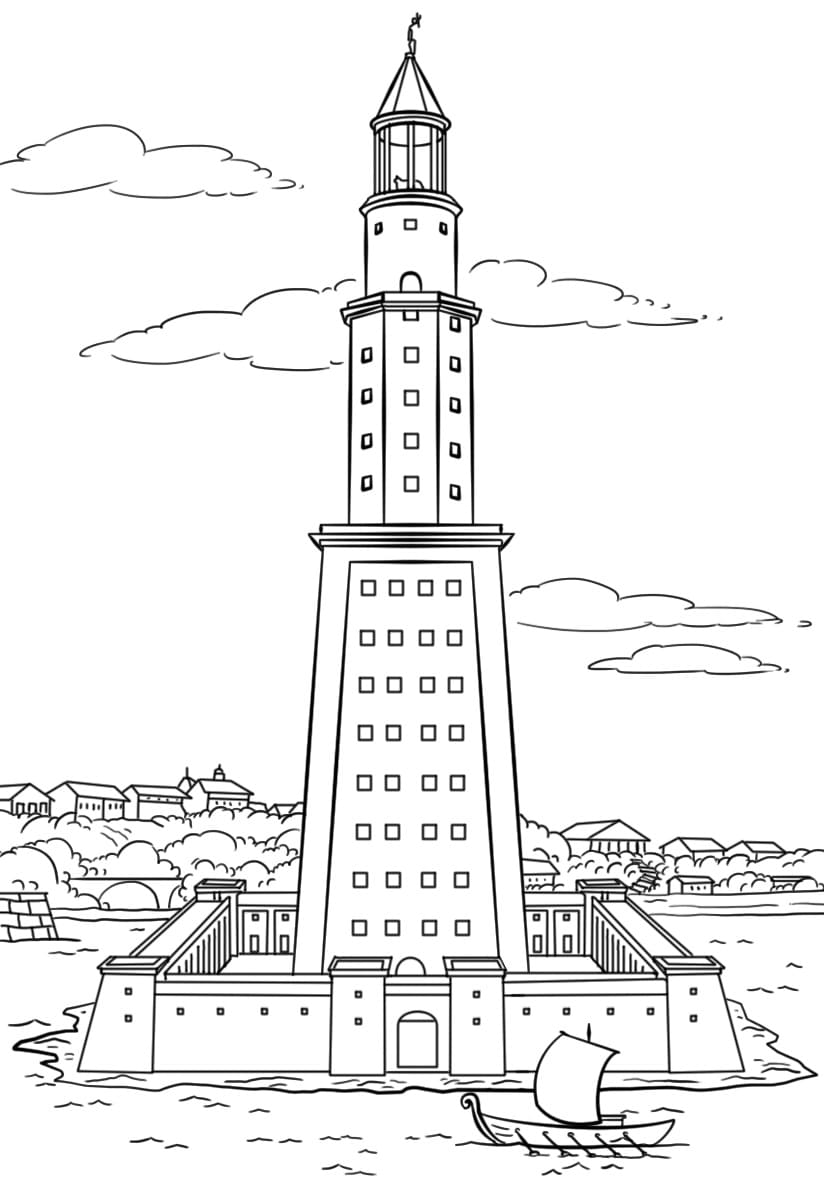 Free Printable Lighthouse of Alexandria