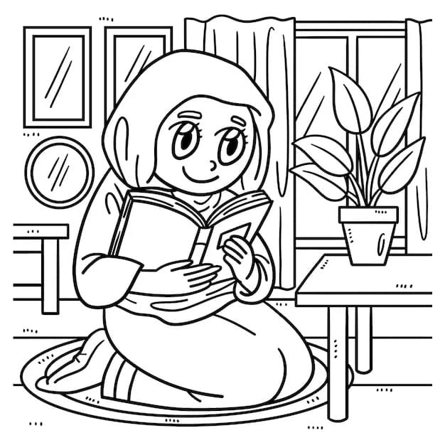 Girl and Quran