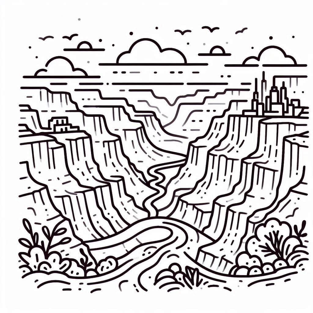 Grand Canyon Image coloring page